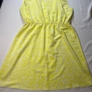 Kardashian Kollection Neon Yellow Animal Print Dress. See description.